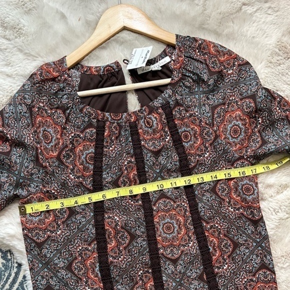 ⭐️⭐️Daniel Rainn Boho Drop Waist Crochet Accent Dress, NWT, Size Medium, - Picture 15 of 16